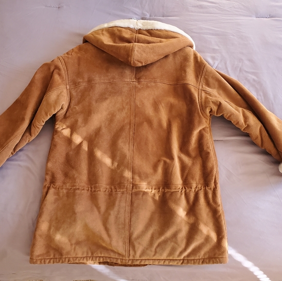 Leather Coat w/Cashmere Lining - Picture 4 of 6